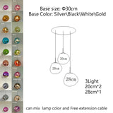 Nordic Lava LED Pendant Light - Modern Melting Glass Hanging Lamp