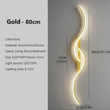 Modern Minimalist LED Long-Strip Wall Light Fixture - Linear Up & Down Wall Sconce Lamp for TV Background, Living Room & Bedroom Bedside
