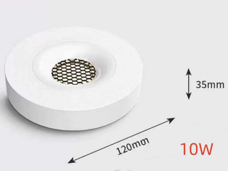 Fashionable ultra-thin 3.5CM surface mounted anti glare full spectrum COB tube lamp, home living room hallway, no opening