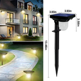 Solar Lights Outdoor Garden Wall Lamp - Waterproof Motion Sensor Pathway Landscape Light