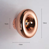 Nordic Wall Light Glass E27 LED Wall Lamp Modern Round Sconces Indoor Lighting Room Decor For Bedroom Living Room Bedside Light