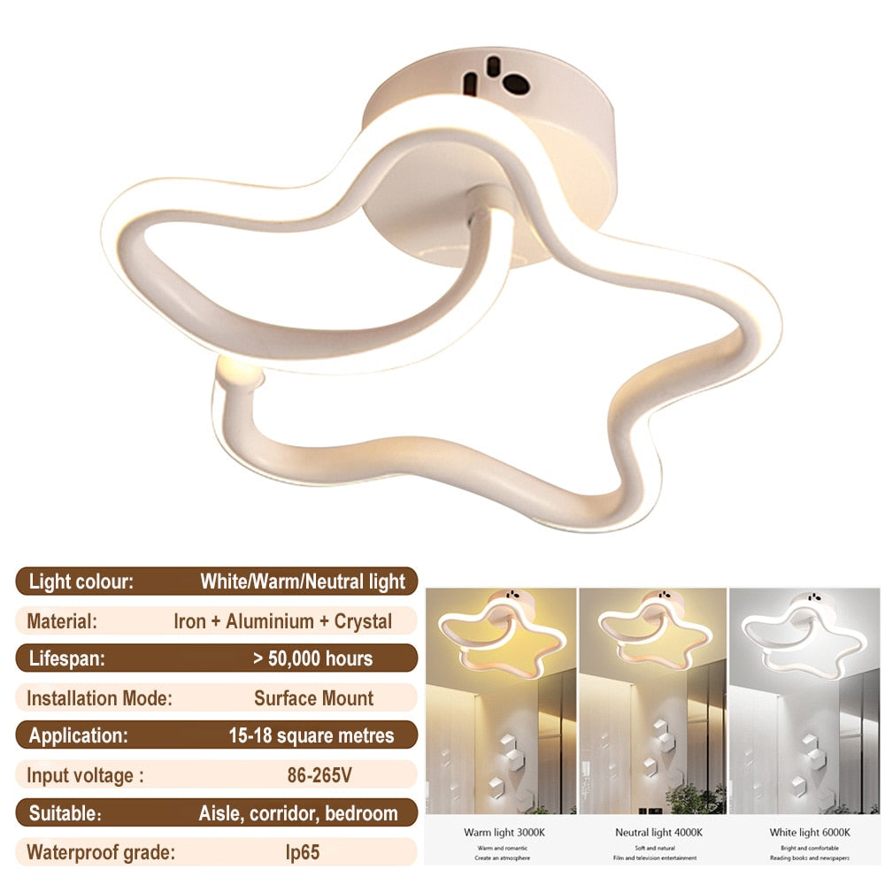 Nordic Modern LED Ceiling Lights Surface Mount Pendant Chandelier Living Room Bedroom Indoor Kitchen Dining Lighting Lamp