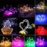 USB LED String Lights Copper Silver Wire - 10M 20M 30M Waterproof Fairy Lights