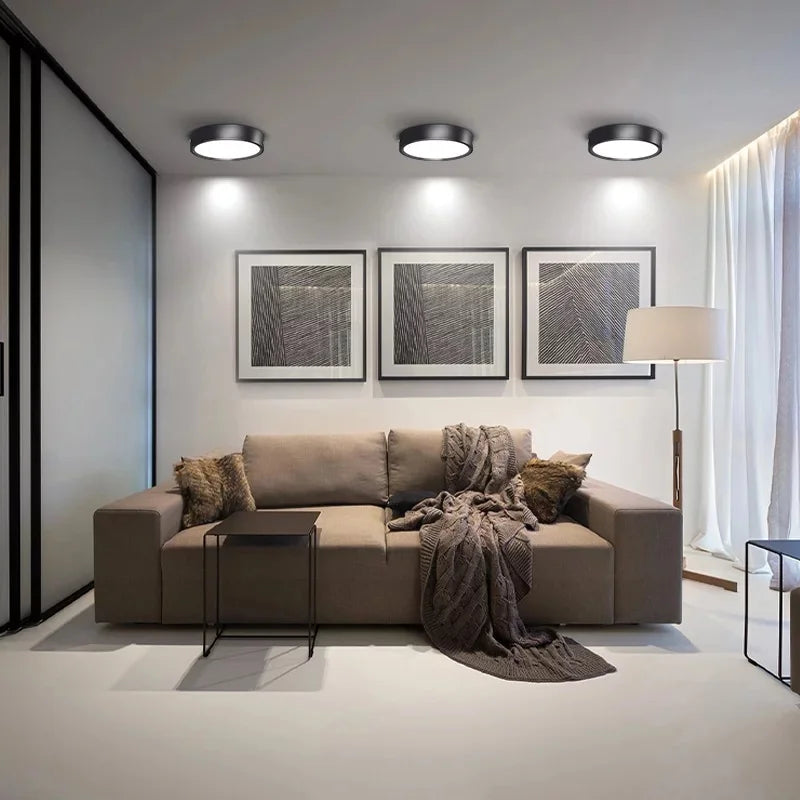 Led Downlight 220V Down Lights Surface Mounted 3/5/10/15/25W Ceiling Lamp For Indoor Living Room Bedroom Kitchen Lighting