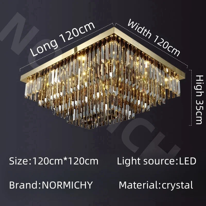 Crystal Lamp Nordic Minimalist Living Room Main Light Modern Elegant Ceiling Light Creative Home Restaurant Led Lights
