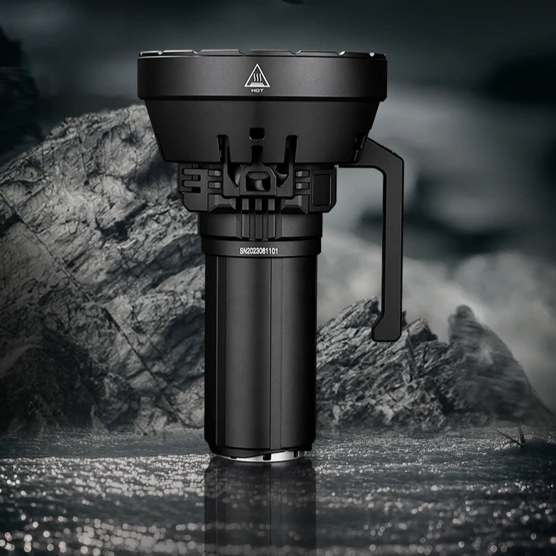 200000 Lumen High Power LED Flashlight with 32 XH70 II High Brightness, 100W Type-C Professional Searchlight