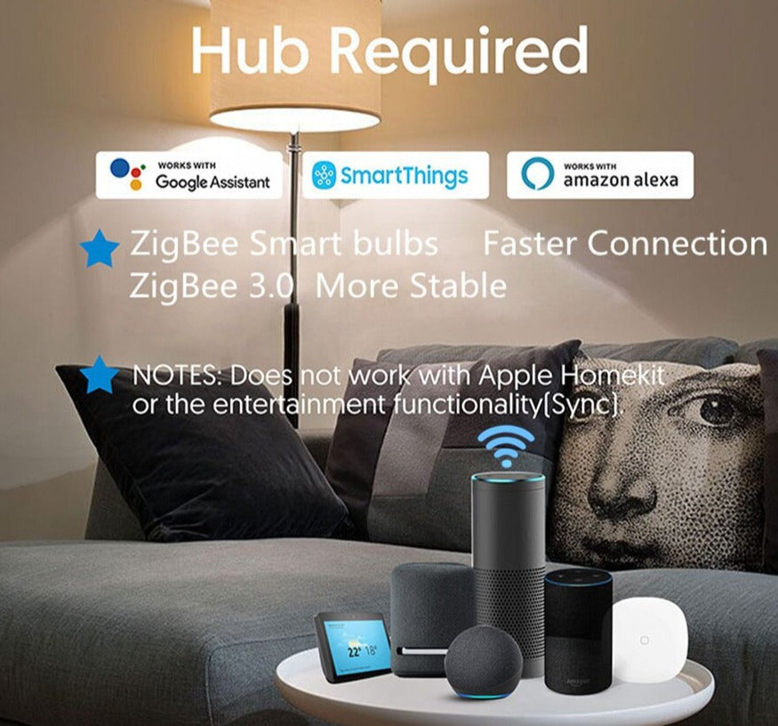 Smart Ceiling Lights RGB Tuya Wi-Fi Bluetooth LED Downlights Recessed Spotlight Alexa Lamps Control Alexa Google Home