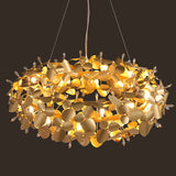 2025 New Nordic firefly crystal Ceiling Chandelier For Living Room Dining Room Kitchen Island Hotel Lighting Fixture ring lustre