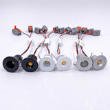 Black White Silver 1W Mini Spotlight Downlight Display Cabinet Bar Table 12V 24V Ceiling Embedded Staircase Indoor LED Star