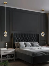 Light Luxury K9 Crystal Small Dhandelier Modern And Minimalist Restaurant Light Bar Counter Bedroom Bedside Long Line Light