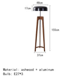  Floor Lamp Classical wood lamp E27 Bulb Home Art Deco Atmosphere Lighting Hotel Bedroom Shop farmhouse light
