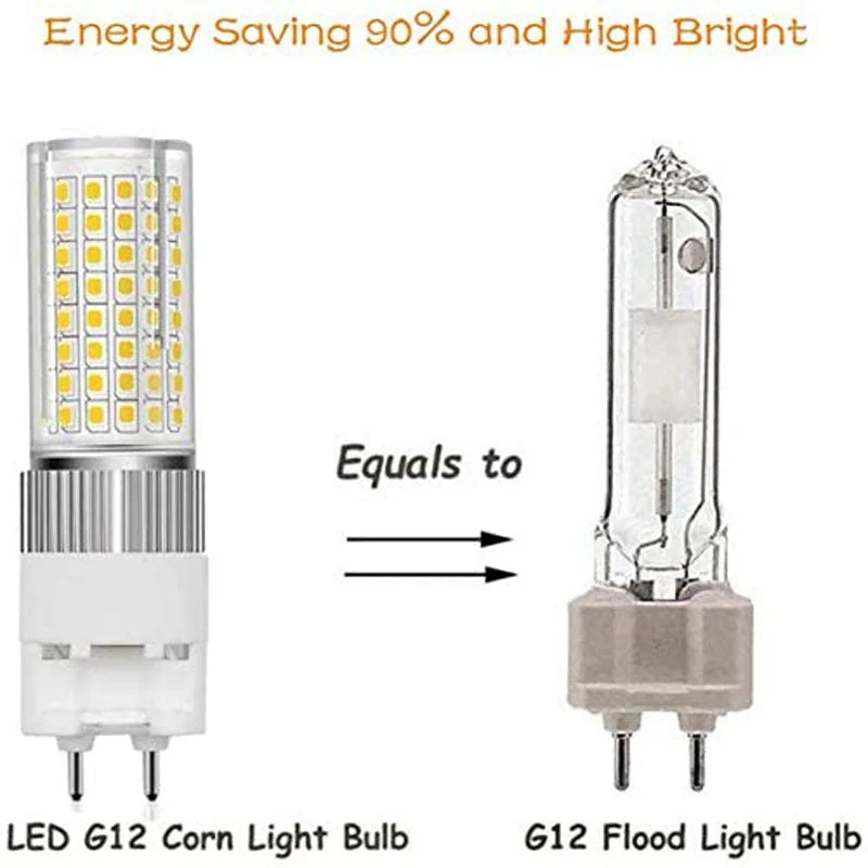 LED Corn Light 15W 25W ceramic G12 bulb light replace CDM-T G12 halogen lamp AC110-277V