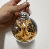 Glass Acrylic Hanging Pendant Warm Lighted Christmas Ornament Glowing Christmas Ornament Lighted Christmas Ball Ornament