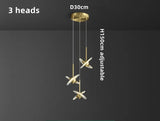 UFO Creative Personalized Staircase LED Pendant Light Modern Luxury Villa Duplex Penthouse Pendant Light Home Decoration Lamp