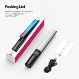 Ulanzi FOLD15 Foldable Handheld Stick Light - 2500K-9000K Dimmable RGB Video Light