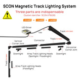 New Design Flood Spot Recessed Magnetic Track Light Led Line Lamp Magnet Rail Ceiling System Indoor Track Lights for Room