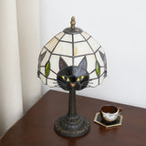 Black Cat Table Lamp for Bedroom Nightstand Decor,Animal Nursery Bedside Lamp for Kid Study Room,Cute Desk Lamp for Girl Room