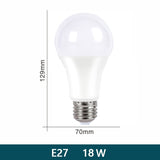 LED Bulb Lamps E27 E14 AC220V 110V 120V DC12V-85V 24 Light Bulb power 10pcs 20W 18W 15W 12W 9W 5W 3W Lampada Living Room Home LED