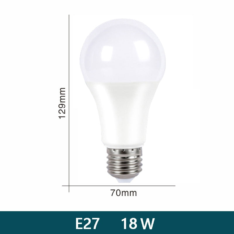 LED Bulb Lamps E27 E14 AC220V 110V 120V DC12V-85V 24 Light Bulb power 10pcs 20W 18W 15W 12W 9W 5W 3W Lampada Living Room Home LED