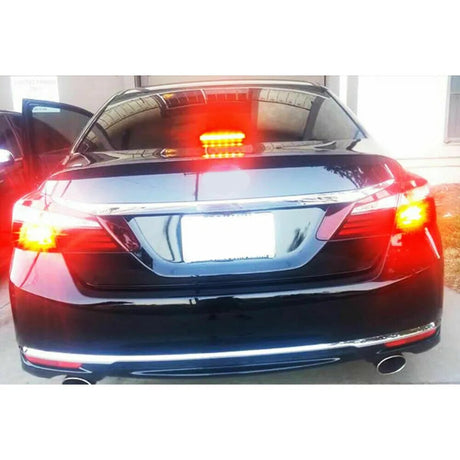 2Pcs Red Strobe Flashing Blinking LED Lamp Fits For Honda Civic Brake Tail Light Automobiles Light Accessories