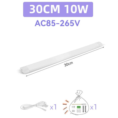 220V Led Tube Light Fixture High Brightness Lamp Tube Bar Lighting Bulb For Kitchen Home-Appliance Light Strip LED Luminaire