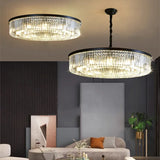 New Modern LED Crystal Chandelier American Living Dining Room Villa Hanging Light Bedroom Ceiling Pendant Lamp Home Decor Lustre