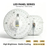 AC 220V–240V LED Ceiling Light Board Replacement (12W–50W) - Circular SMD LED PCB Module Plate for Round Lamp Repairs