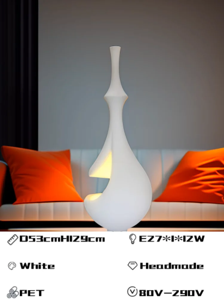 Wabi Sabi Style Living Room Simple Art Floor Lamp Designer 2025 New Original Bedroom Study Creamy Atmosphere Lighting Fixtures