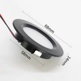 LED Downlight Caravan Camping Trailer Led Spot Light 12V Lamp RV Ultra-thin Suction Lights LED Down Light Recessed Ceiling Light