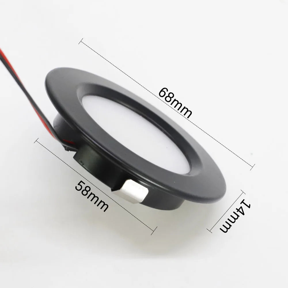 LED Downlight Caravan Camping Trailer Led Spot Light 12V Lamp RV Ultra-thin Suction Lights LED Down Light Recessed Ceiling Light