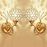 Modern LED Crystal Wall Light Wall Mounted Pendant Lamp E27 Socket Elegant Crystals Wall Sconce Decorative Bedroom Aisle Stairs