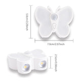 1PC/2PCS，LED Night Light, USB Rechargeable, Three Light Colors, Smart Motion Sensor—Perfect for the Living Room and Bedroom