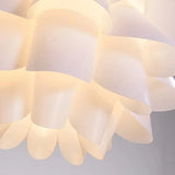 Nordic Minimalist Lotus LED Pendant Light - Single-Head Acrylic Chandelier for Dining, Bedroom & Living Room