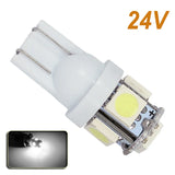 1Pack Car LED Bulb T10 W5W 194 LED Signal Light 5050 SMD White Auto Interior Dome Reading Lamp Side Wedge Trunk Lamp DC 12V 24V