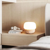 Nordic Creative Yellow Cave Stone Floor Lamp Japanese Wabi Sabi Style Bedroom Home Decoration LED Desk Lamp with Light Source