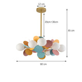 Pendant Lamp Glass Ball Ceiling Hanging Light Suspension for Bedroom Dining Living Room Kitchen