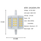 LED Dimmable R7S 7W 15W 20W SMD5730 Led r7s 78mm J78 118mm J118 189mm J189 LED Bulb CA85-265V Light Halogen Lamp Litwod