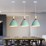Nordic Pendant Lamps Modern Hanging Light Single Head Pendant Lights Bedroom Kitchen Dining Living Room Lamp Wood Pendant Lamps