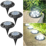 Weatherproof Solar In-Ground Lights - Automatic Smart Sensor LED Garden Lamp