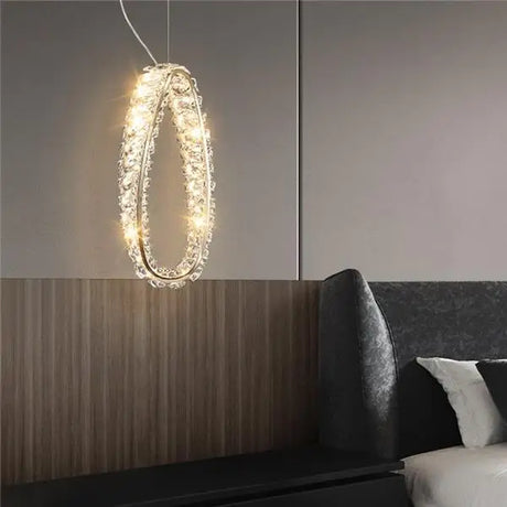 Small Crystal Modern Chandeliers for Dining Table Decors Golden Luxury Hanging Lamps for Ceiling Home Lighting Fixture LED Luster's