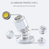 USB small spotlight 3W mini hand-held display cabinet wine cabinet workbench jewelry atmosphere lamp adjustable led spotlight