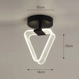Modern LED Ceiling Lamp Creative Nordic Home Decors Lights For Living Room Corridor Hallway Aisle Cloakroom Black Gold Lutre