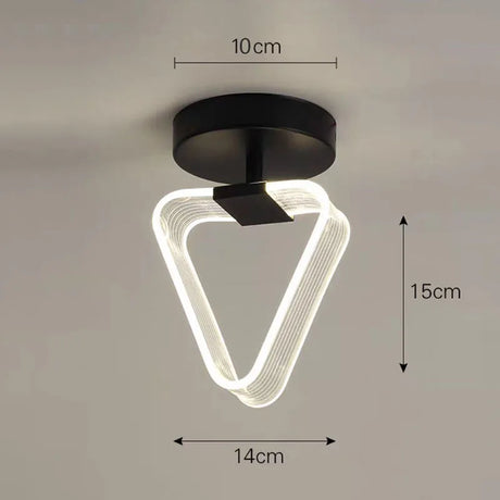 Modern LED Ceiling Lamp Creative Nordic Home Decors Lights For Living Room Corridor Hallway Aisle Cloakroom Black Gold Lutre