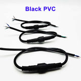 5/10/20/50/100Pairs 2Pin 3Pin 4Pin 5Pin Male To Female Jack LED Connector IP68 Waterproof Black White Cable For LED Strip Light