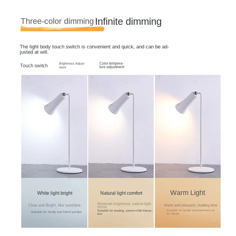 LED Reading Touch Desks Lamp USB Rechargeable Magnetic Move Read Book Bedroom Night Light Eye Protection To Reading Table Lamp