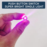 2PCS Miniature Wireless LED Light Modules - Super-Bright Push-Button Single Lamp for DIY Models