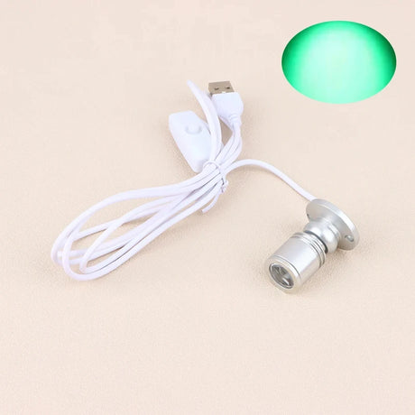LED USB 5V 3W Led Spot Light Surface Mounted Cabinet Showcase Counter Jewelry Lamp Rotatable Angle Ceiling Mini Spotlight