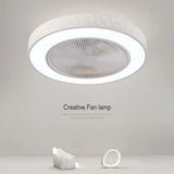 Modern ceiling fan lights for bedrooms, living rooms, dining rooms, invisible ceiling fans, Nordic minimalist and silent 110V 220V