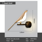 LED Bird Pendant Lamps for Bedroom Living Room Indoor Lighting for Home Chandelier Hanging Lights for Corridor Aisle AC85-265V