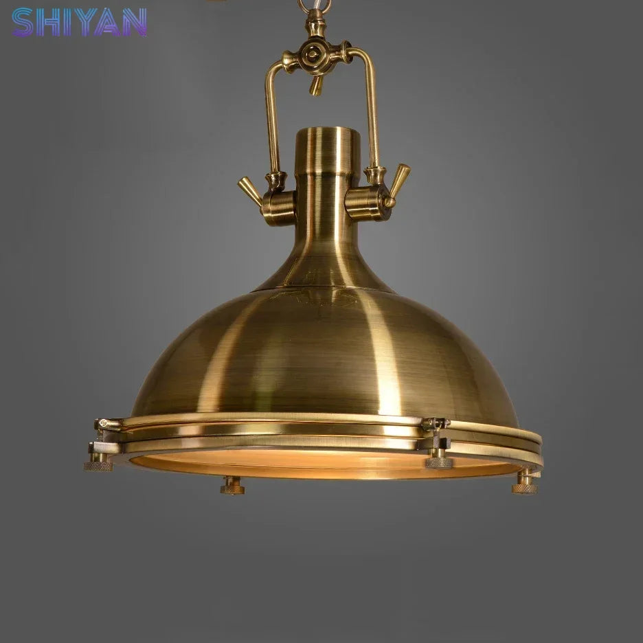 2026 American Retro Industrial Home Decor Chandelier Metal Living Room Loft Kitchen Bar Eye Protection Pendant Lighting